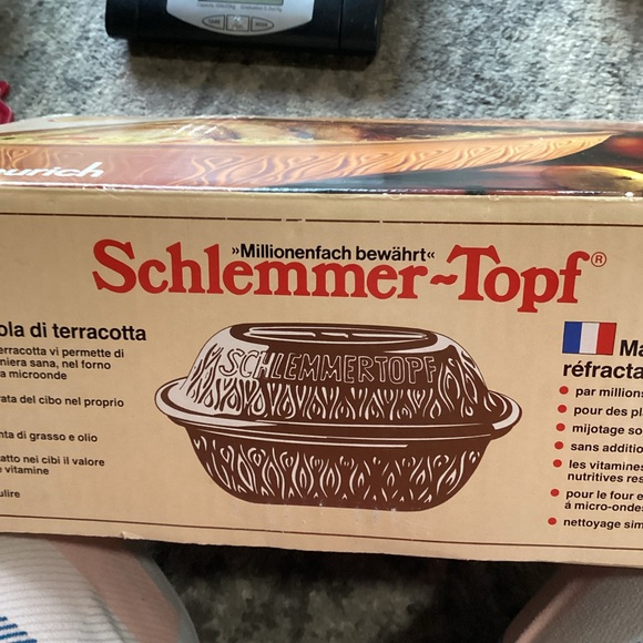 Vintage Schlemmer-Topf Scheurich Keramik Clay Cooking Bakeware #832 and New Book - Picture 11 of 14